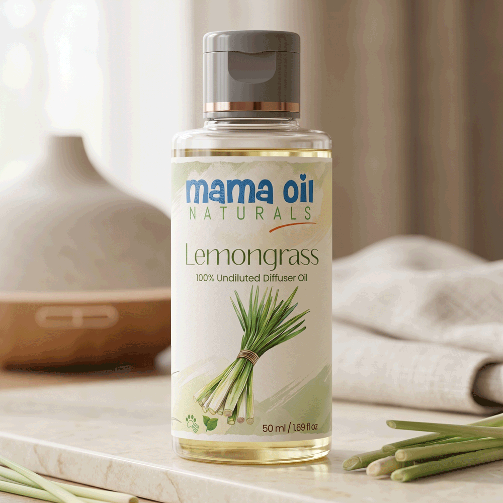 Lemongrass Diffuser Oil for Home Fragrance (100ml) | Pure Essential Oil Aroma room freshener for aromatherapy to use with Electric, Reed Diffusers