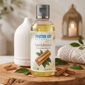 Sandalwood (Chandan) Diffuser Oil for Home Fragrance (100ml) | Pure Sandalwood Aroma Oil | Natural Essential Oil Room Freshener to use with Electric / Reed Diffusers For Home Or Car